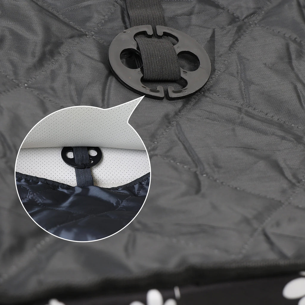 Pet Dog Car Seat with Storage Pockets Universal Pet Seat Cover for Small Medium Dogs Non-Slip Portable Travel Mat & Safety Bag